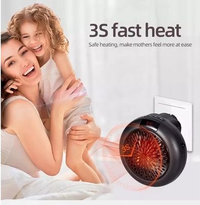 Elektrisch 900W LED-scherm 3S snel verwarmbare keramische miniverwarmer met verstelbare thermostaat
