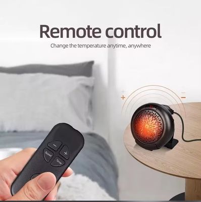 Elektrisch 900W LED-scherm 3S snel verwarmbare keramische miniverwarmer met verstelbare thermostaat