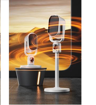 Staande tafelverwarmer met schudend hoofd en afstandsbediening voor winter-zomerluchtstroom
