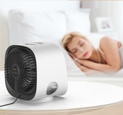 Draagbare elektrische ventilator met waterkoudering met laag geluidsniveau voor mobiele luchtbevochtigende mini-airconditioner