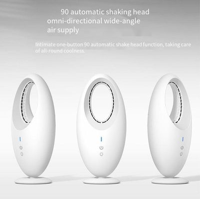 Draagbare elektrische tafelventilator oplaadbare mini USB bladloze tafelventilator ABS PC torenventilator