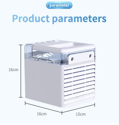 Desktop Mini Air Cooler 870g ABS materiaal Dual Spray USB opladen Plug-in Dual Purpose
