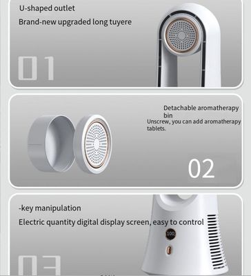 Engels Taalgebruik USB aangedreven bureaubladventilator Grote wind aromatherapie bladloze ventilator