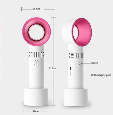 Draagbare ABS PC Mini USB opladen Handheld bladloze ventilator voor bureaublad wimper blazen