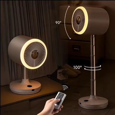 Stroombron usb Oplaadbare vloer ventilator met licht Draagbare tafelventilator