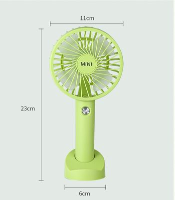 Mini handventilator USB oplaadbaar zonder app-besturing Zwart Wit Oranje Groen Blauw of Geel