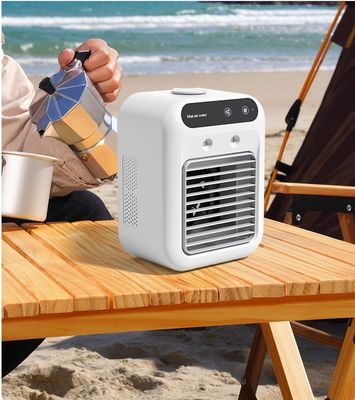 Nettogewicht 700 g Draagbare tafelluchtkoelventilator met luchtbevochtiger en USB 5V stroomtoevoer