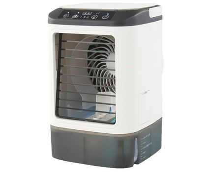7 kleuren led licht aircooler met spray mist functie voor hotelkamer koeling oplossing
