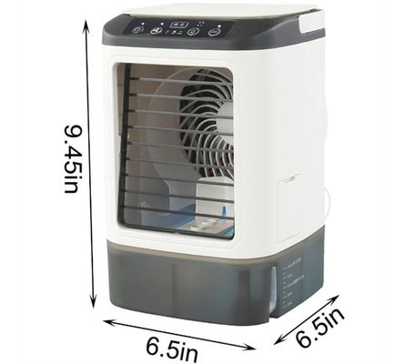 7 kleuren led licht aircooler met spray mist functie voor hotelkamer koeling oplossing