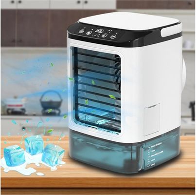 7 kleuren led licht aircooler met spray mist functie voor hotelkamer koeling oplossing