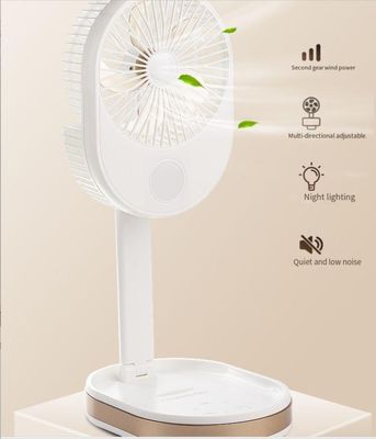 Gepersonaliseerde kleine draagbare opvouwbare ventilator voor het opladen van het bureau