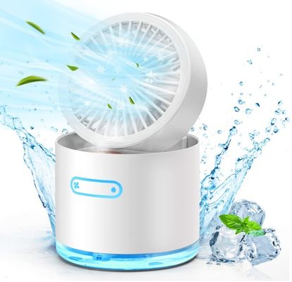 USB-oplaadbare tafelventilator voor thuisbureau opvouwbare bureauventilator misting oplaadbare
