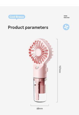 Huishoudelijke USB 18650 Lithiumbatterij aangedreven watermis ventilator voor huis Reizen kantoor