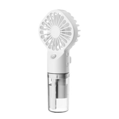 Draagbare mini handbediende ventilator 4 snelheidsinstellingen oplaadbaar en 2-8 uur werktijd