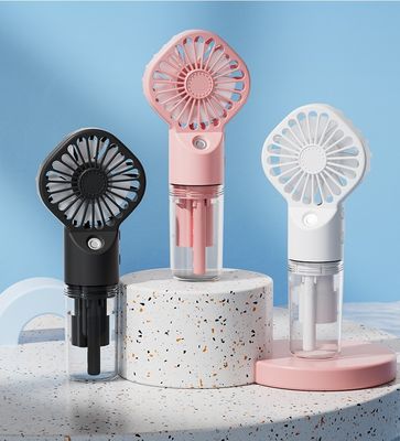 Draagbare mini handbediende ventilator 4 snelheidsinstellingen oplaadbaar en 2-8 uur werktijd