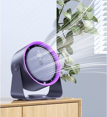 Koeloplossing 2 in 1 Elektrische tafelventilator met aanraak-schermbesturing en 5 snelheidsregelingen