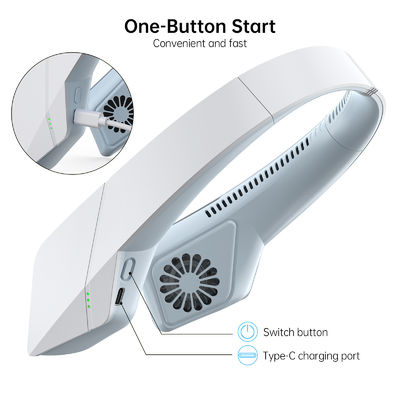 USB oplaadbare nek hangende ventilator met 18650 batterij 1800mAh en Bladeless Design
