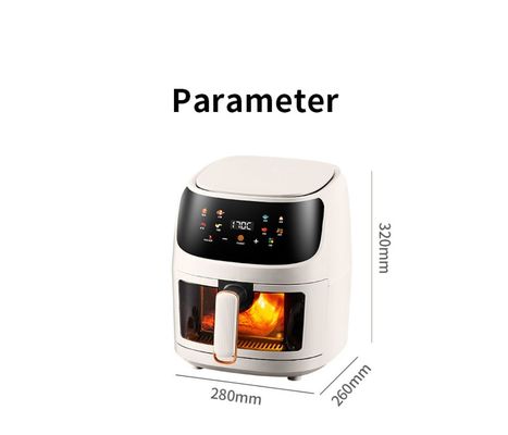 Gezond en gemakkelijk koken met onze 6L/8L Multi-Functionele Elektrische Luchtfryer 1350W Power