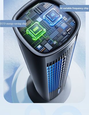 Verticale vloer mobiele ijsnevel airconditioning ventilator met 220V spanning en eigen schimmel
