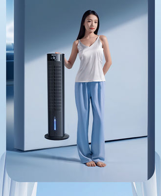 Verticale vloer mobiele ijsnevel airconditioning ventilator met 220V spanning en eigen schimmel
