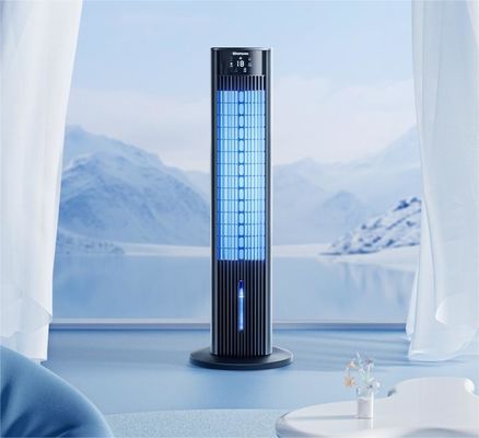 Verticale vloer mobiele ijsnevel airconditioning ventilator met 220V spanning en eigen schimmel