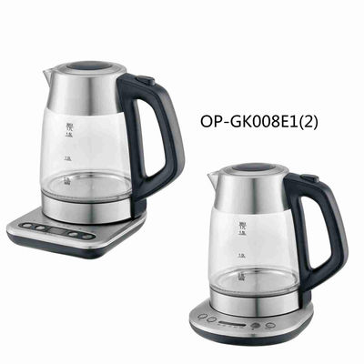 Draadloze elektrische ketel 220V Elektrisch glas Mechanische OEM theepotten