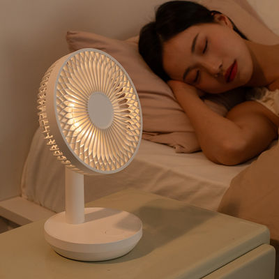 3600mAh USB oplaadbare drie snelheid koelventilatoren met nachtlicht draagbaar en stil