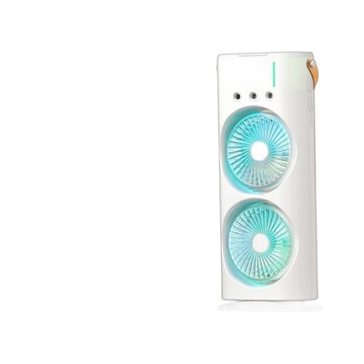 Huishoudelijke witte dubbele ventilatorluchtkoeler met afstandsbediening en koelfunctie