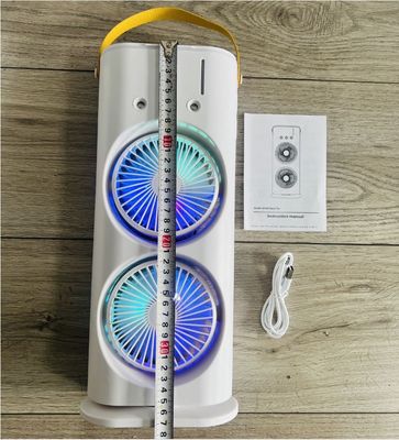 Doppelkop spuitventilator vochtig koelclimatologisch toestel voor bureaubladkoeling