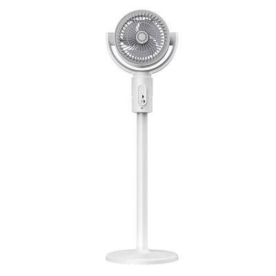 Verstelbare hoogte 4000mA Draagbare USB oplaadbare staande ventilator met timing led lamp licht