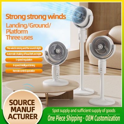 Ventilator voor de vloer 4000 mA USB oplaadbare vloerventilator met instelbare hoogte
