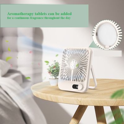 Draagbare mini-koelventilator voor kantoor thuis oplaadbare kleine opvouwbare persoonlijke tafel