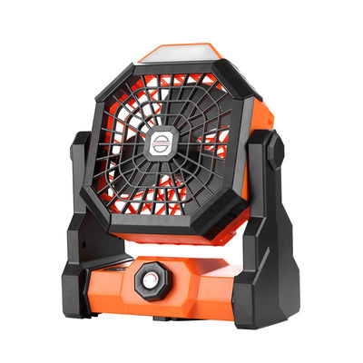 6-inch draagbare oplaadbare plafondventilator met LED-licht en geen afstandsbediening