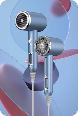 High Speed Purple Blue White Hair Dryer Air Styler Salon Warmluchtborstel voor huishouden