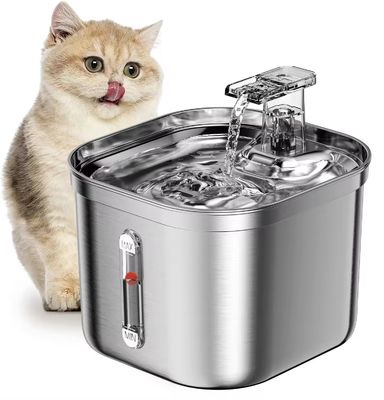 Ruimte 2,2 l roestvrij staal automatische huisdier water dispenser schoon water en circulatie
