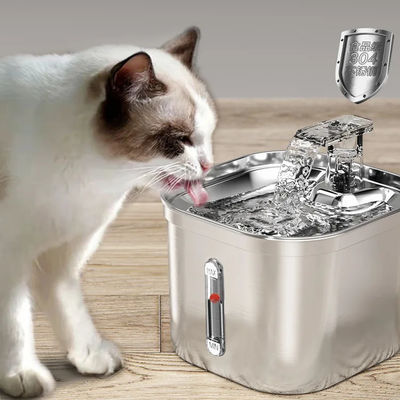 Ruimte 2,2 l roestvrij staal automatische huisdier water dispenser schoon water en circulatie