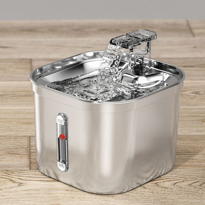 Ruimte 2,2 l roestvrij staal automatische huisdier water dispenser schoon water en circulatie