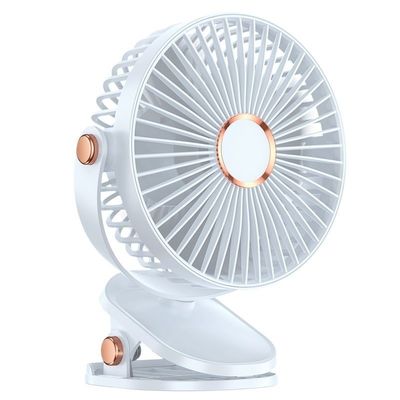 USB oplaadbare 6 inch draagbare ventilatoren met nachtlicht 720 draaibaar persoonlijke clip ventilator voor thuis kantoor