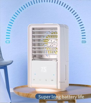 Draagbare oplaadbare luchtkoeler Stil bureau koelventilator voor thuis kantoor buiten binnen