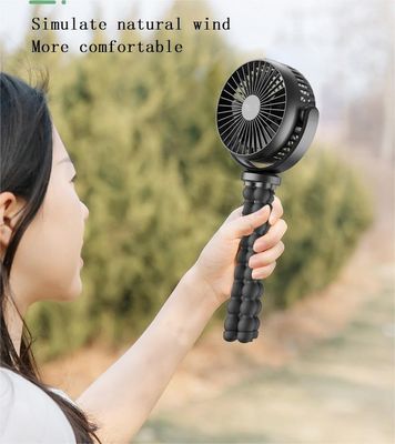 Mini-koelventilator voor baby Draagbare 3 Rotary Vane Stroller Ventilator Clip-on USB Oplaadbaar