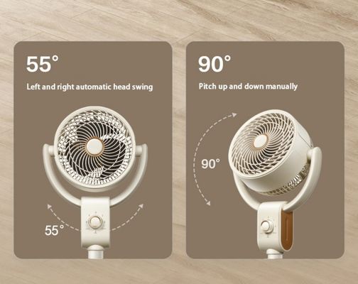 Voice AI Control Electric Stand Fan voor luchtkoeling en luchtcirculatie in badkamers