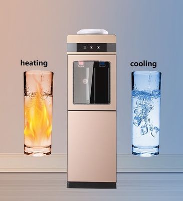 Stand water dispenser met slot Intelligente vat water warm en koud elektrisch goud