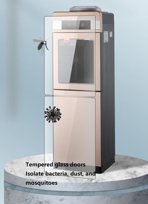 Stand water dispenser met slot Intelligente vat water warm en koud elektrisch goud