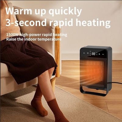 ABS draagbare bureaubladluchtverwarming ventilator voor binnen slaapkamer Winter 1500W PTC Quick Heating