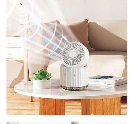 Ultra-stille bureaubladkoelventilator voor kantoor en slaapkamer 1000mAh/1200mAh batterijcapaciteit