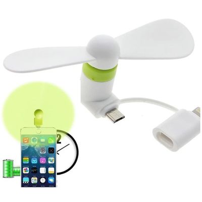 Gepersonaliseerd logo Mobiele telefoon Draagbaar 3 In 1 USB Type C Fasting Cooling Mini Fan voor 15g