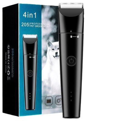 4 in 1 professionele grooming set voor huisdieren elektrische haarsnipper en scheerapparaat voor huishouden