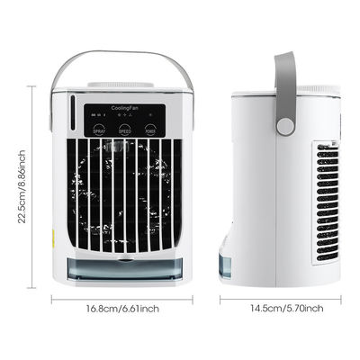Opvouwbare mini-draagbare airconditioner met spuitbevochtiging en USB-waterkoelventilator
