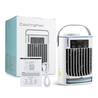 Opvouwbare mini-draagbare airconditioner met spuitbevochtiging en USB-waterkoelventilator
