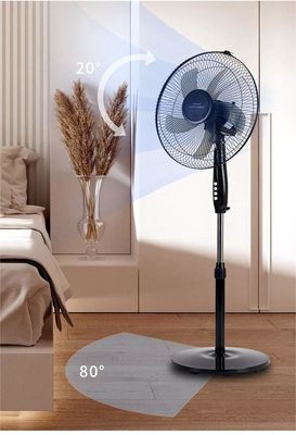 43*43*110CM ABS Plastic 16 inch elektrische verticale ventilator voor luchtkoeling en ventilatie